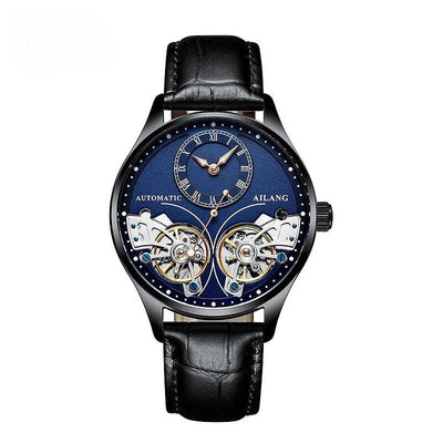 Mechanical Watch with Double Tourbillon and Luminous Display