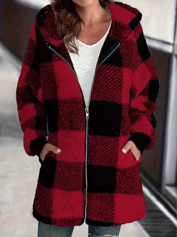 Tamia | Cozy plaid jacket