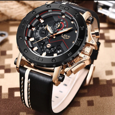 Luxurious Military Watch Made of Stainless Steel with Quartz Movement