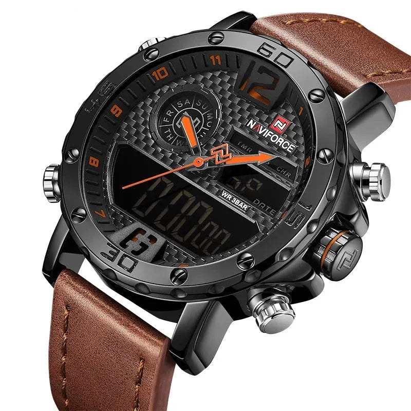 Leather Sports Watch for Men